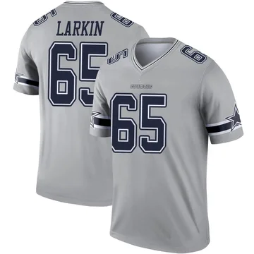 Youth Nike Dallas Cowboys Austin Larkin Gray Inverted Jersey - Legend