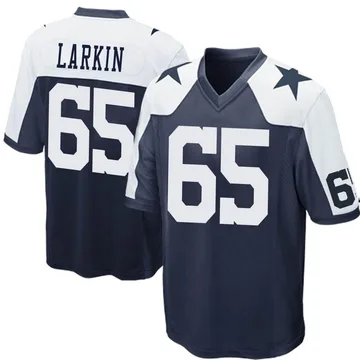 Youth Nike Dallas Cowboys Austin Larkin Navy Blue Throwback Jersey - Game