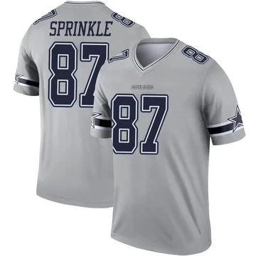 Jeremy Sprinkle Dallas Cowboys Women's by Name & Number Logo T-Shirt - Ash