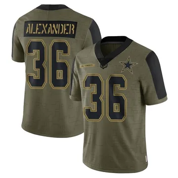 Mackensie Alexander Dallas Cowboys Men's Navy Name & Number Logo T-Shirt 