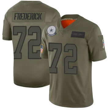 Travis Frederick Dallas Cowboys Youth Legend Olive Salute to Service T-Shirt